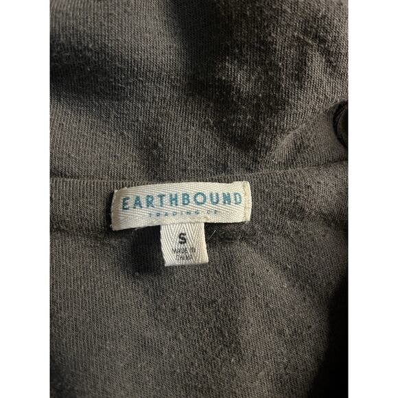Earthbound Trading Co Jacket Brown Cotton Canvas Hooded Zip Up - Picture 3 of 7